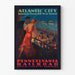 Vintage plakat af Atlantic City - Retro vægdekoration