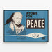Vintage plakat Atoms for Peace - Retro politisk vægdekoration — indrammet kunstværk på væggen