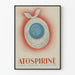 Vintage plakat Atospirine til medicinsk vægdekoration
