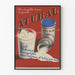 Vintage plakat ATURAL - Ægte mælkeagtig vægdekoration