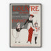 Vintage plakat i Louvre til børnetøj og børneudstyr