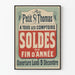 Vintage plakat - Årets slutudsalg ved Petit St Thomas