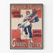 Vintage plakat af schweiziske kampe i den schweiziske landsby - Retro vægdekoration