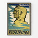 Vintage luftfartsplakat fra Bayersk Øvre Bayersk Flydonation