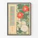 Vintage japansk plakat med blomsterkunst - Vægdekoration inspireret af Japan