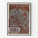 Vintage plakat af secession Ault & Wiborg til litografisk tryk