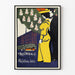 Vintage plakat Ault & Wiborg i farvet lithografi