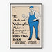 Vintage reklameplakat for Ault and Wiborg til trykfarver