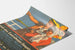 Vintage plakat for udflugt med Lauenburger Dampfer til Hamborg