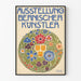 Dekorativ plakat for Berns kunstnerudstilling