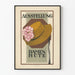 Vintage plakat for damehatter til udstilling