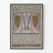 Vintage plakat for udstilling af skoleillustrationer og billedbøger 1901