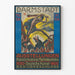 Vintage plakat for kunstudstilling i Darmstadt 1914 Mathildenhöhe