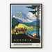 Vintage Østrig plakat til vintage vægdekoration