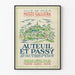 Plakat Galliera Museum - Udstilling Auteuil og Passy 1935