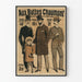 Vintage modeplakat Mandlig ved Aux Buttes Chaumont