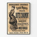 Vintage plakat Store Højttalere ved Buttes Chaumont Efterår-Vinter 1881-82