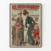 Vintage modeplakat ved Buttes Chaumont - tøj fra det 19. århundrede