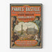 Vintage plakat Ved Bastilles Fyrtårne - Pariser vægdekoration