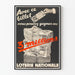 Vintage plakat af Nationallotteriet - Vind 3 millioner