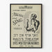 Vintage plakat Awake and Sing - Vægdekoration Teater på jiddisch