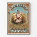 Vintage plakat B. Kupfer & Co. Gær under tryk