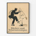 Vintage plakat Bager og Skorstensfejer - Retro vægdekoration