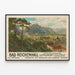 Vintage plakat Bad Reichenhall, kur- og alpine helbredelsesstation — indrammet kunstværk på væggen