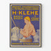 Vintage industriel plakat H. Klehe - Industriel kunst vægdekoration