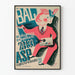 Vintage plakat Bal ASP kunstnerisk vægdekoration