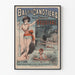 Vintage plakat af Bal des Canotiers i Bougival - Retro vægdekoration