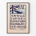 Vintage plakat Bal mod tuberkulose under Radziwill-beskyttelse