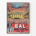 Vintage plakat Bal Salle Wagram vægdekoration