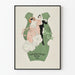 Vintage plakat Ball-Fest Kunstner-Sanger Forening 1904
