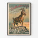 Vintage plakat for Ballantine & Co. Bock øl 1888