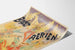 Vintage plakat med luftballet, dekorative sommerfugle