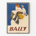 Vintage plakat Bally – Tre elegante personer i robuste støvler