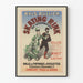 Vintage plakat Bals Bullier Skøjtebane i Luxembourg
