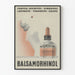 Vintage reklameplakat Balsamorhinol til vægdekoration