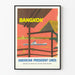 Vintage vægdekoration plakat Bangkok American President Lines