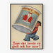 Vintage plakat af Norges Melk kondenseret mælk til vægdekoration