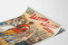 Vintage plakat af Barnum & Bailey med den unikke baby giraf i Amerika