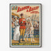 Vintage plakat af Barnum & Bailey med den unikke baby giraf i Amerika