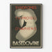 Vintage medicinsk plakat om thyroide-ovarielle syndromer Basedowine