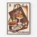 Vintage plakat Basel Hôtel Touring Dekorativ