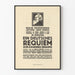 Vintage musikplakat af Johannes Brahms' tyske Requiem