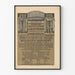Vintage plakat Basler Gesangverein Lisztfeier Münster Basel 1911