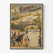 Historisk plakat af Slaget ved Tourcoing 1794 - Centenarfestligheder 1894