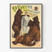 Vintage plakat P. Batty Bjørnehandler Vægdekoration