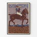 Vintage plakat af Bayern Cavalier og hest